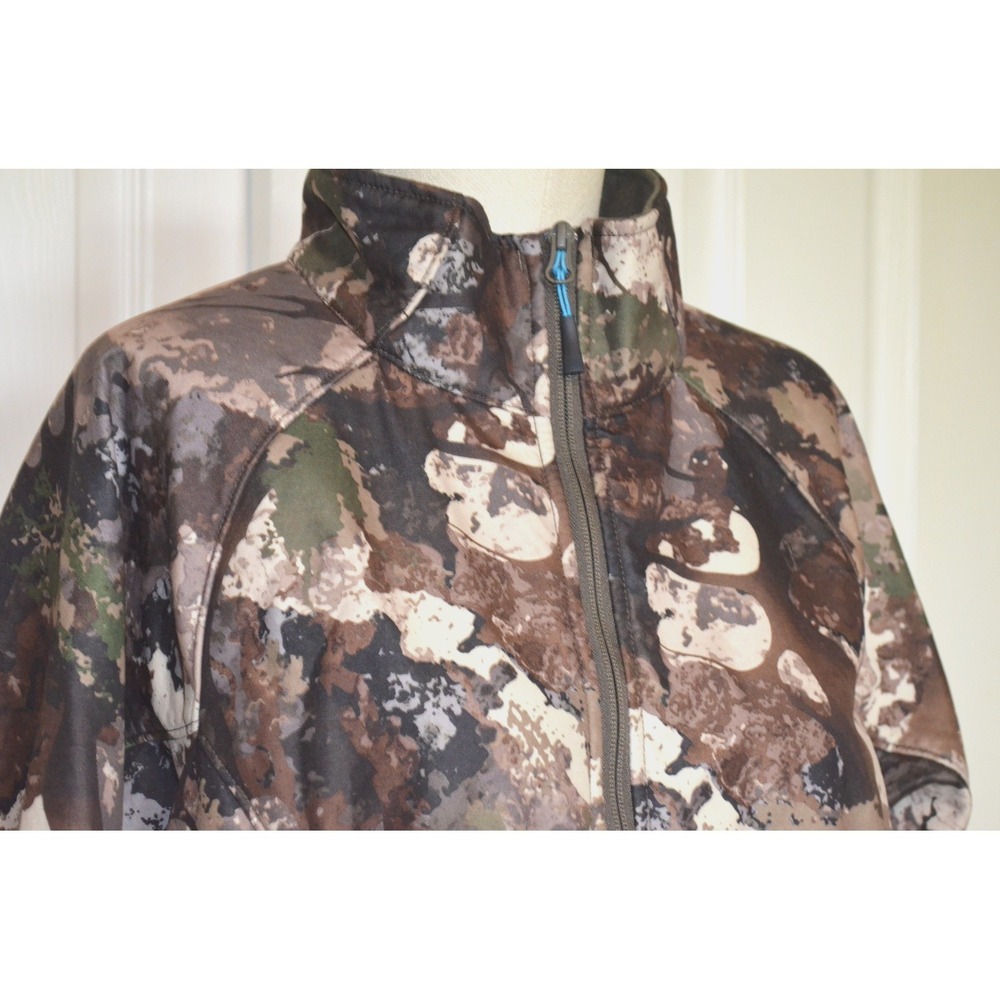 Guide Series Women's L Softshell Mid-weight Jacket Veil Camo Hunting Full Zip - Picture 4 of 16
